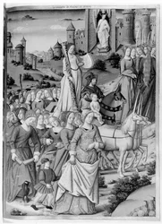 Ms.Fr.594 fol.102 Le Triomphe de la Chasteté et de la Raison, des 